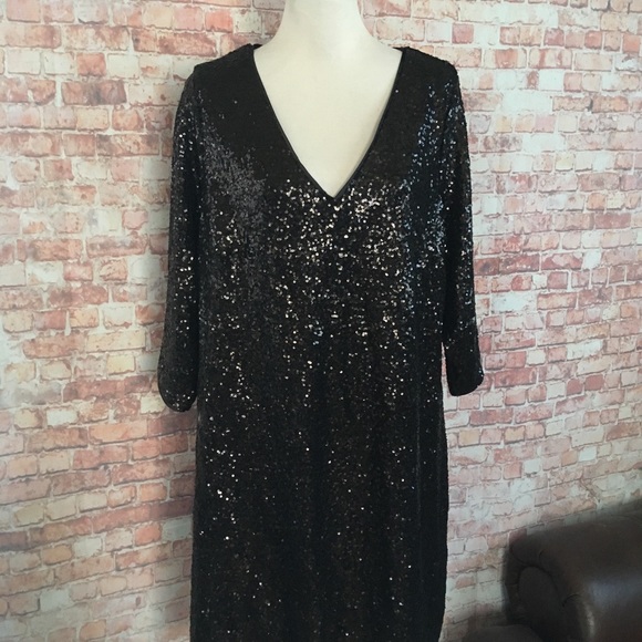 Torrid Black Sequin Shift Dress - Picture 4 of 7